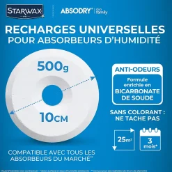 6 recharges de 500g universelles pour absorbeur d'humidité-Starwax Sale