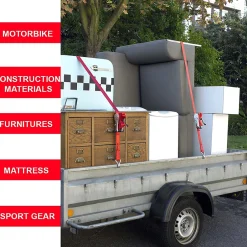 4 sangles à cliquet 5m x 25 mm Crochet S^Master Lock Clearance