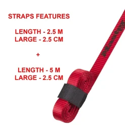 2 sangles de déménagement 2,50 + 5,50 m-Master Lock Best