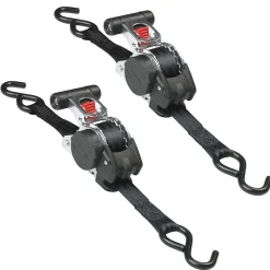 2 sangles rétractables 3m x 25mm Crochet S^Master Lock New