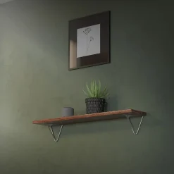 2 Support d'Etagere d'angle triangle en métal gris avec vis 160mm^Ml-Design Best