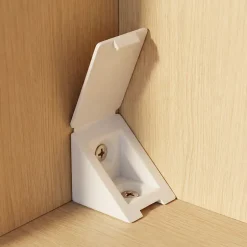 12 tak'ecker plastique blanc 25 x 25 mm-Diall Discount