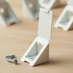 12 tak'ecker plastique blanc 25 x 25 mm-Diall Discount