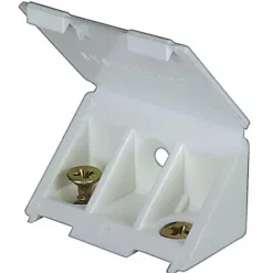 12 tak'ecker plastique blanc 25 x 43 mm-Diall Clearance