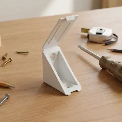 12 tak'ecker plastique blanc 40 x 40 mm^Diall New