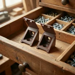 12 tak'ecker plastique brun 25 x 25 mm^Diall Sale