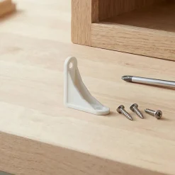 4 Taquets équerre L. 40 x H. 40 x P. 16 mm^Diall Online