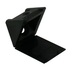 4 Taquets équerre noirs L. 40 x H. 40 x P. 23 mm-Diall Online