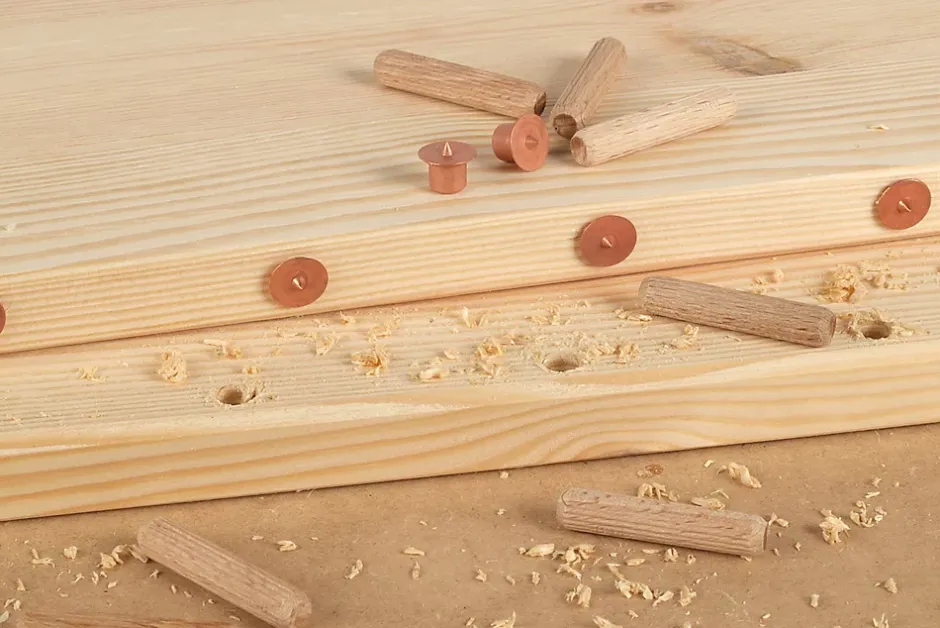 40 tourillons ø8 x 40 mm Hêtre^Wolfcraft New