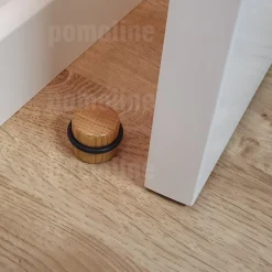 4 Un. Butée de porte adhésive en bois de chêne naturel - Diamètre 37MM^Nesu Hot