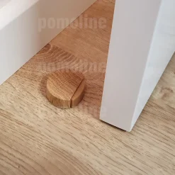 4 Un. Butée de porte adhésive en bois de chêne naturel 45x42MM-Nesu Outlet