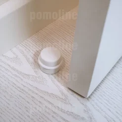 10 Un. Butée de porte adhésive en bois laqué blanc - Diamètre 37MM-Nesu Sale