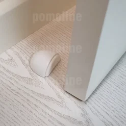 8 Un. Butée de porte adhésive en bois laqué blanc 47x38MM-Nesu Hot