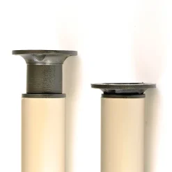 4 un. Pied rond pour meuble en aluminium diamètre 40mm hauteur 120mm inox avec régulateur de hauteur supérieur^Nesu Hot