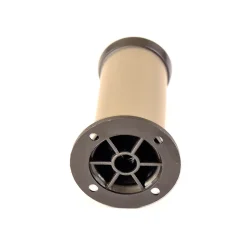 4 un. Pied rond pour meuble en aluminium diamètre 40mm hauteur 120mm inox avec régulateur de hauteur supérieur^Nesu Hot