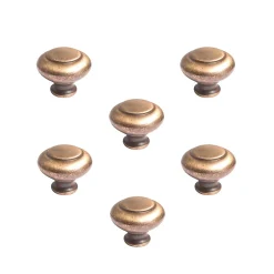 6 Un. poignées de meuble en laiton mat pour tiroir - diamètre 25MM-Nesu Outlet