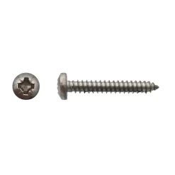 200 Vis à Tôle Tête Cylindrique Larges Pozidriv 6.3 x 31.7 mm - DIN 7981 - Inox A4 -^D-Work Online