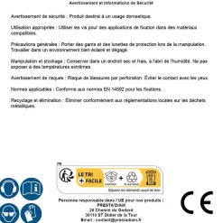 500 Vis Autoperceuses Tête Fraisée Torx 4.2 x 12.7 mm - Zingué blanc --D-Work Online