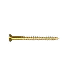 200 Vis Bois Tête Fraisée Fendue 3.5 x 20 mm - Laiton -^D-Work Online