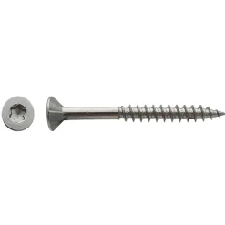 200 Vis Bois Tête Fraisée Torx T10 F/Partiel 3 x 40 mm - Inox A2 -^D-Work Outlet