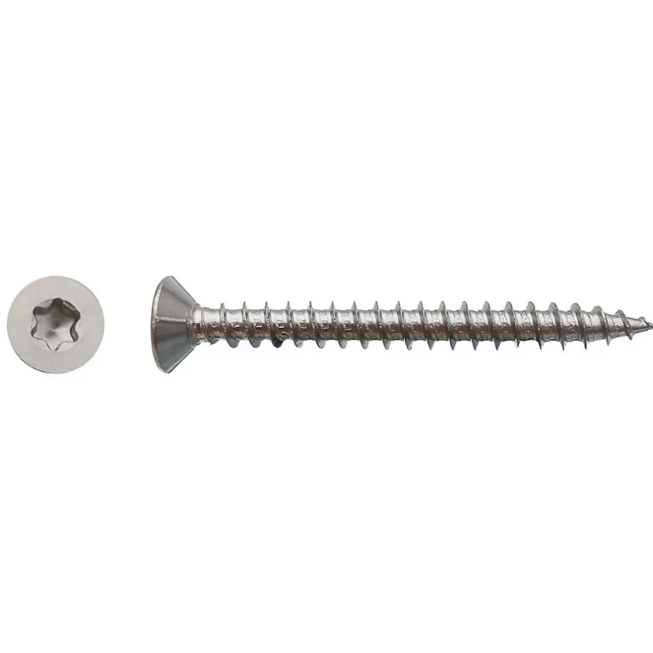 200 Vis Bois Tête Fraisée Torx T20 4 x 16 mm - Inox A2 -^D-Work Online