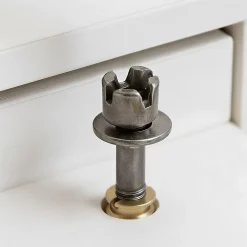 2 vis d'assemblage avec écrous en acier / laiton ø 8 mm x L. 60 mm^Diall Discount