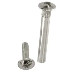 4 vis de jonction acier nickelé M4 Ø5 x L.27 mm-Diall