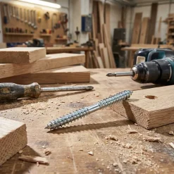 5 vis double filet bois acier zingué Ø5 x L.40 mm^Diall Hot