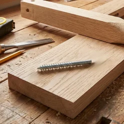 4 vis filet bois/métal acier zingué Ø8 x l.80 mm-Diall Best