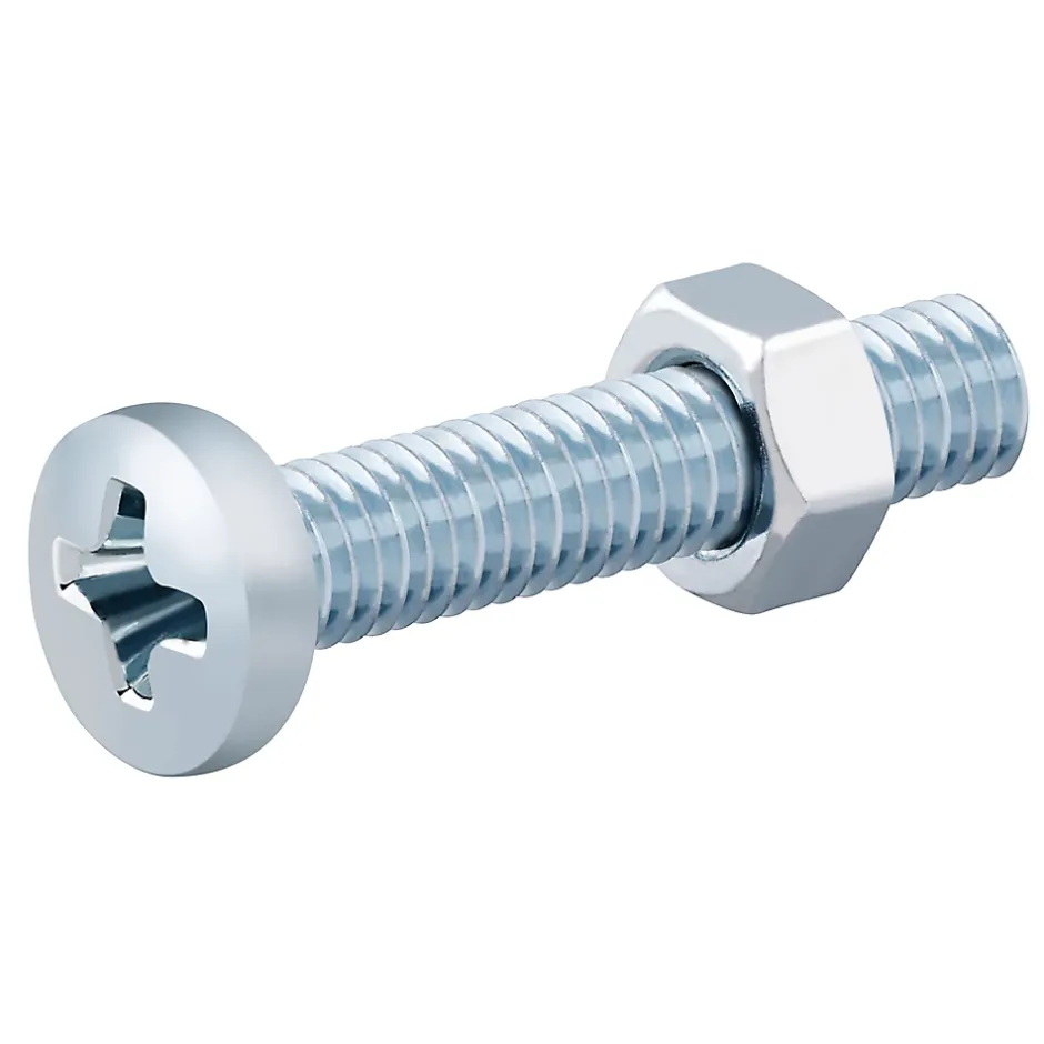 20 vis métaux acier zingué 3 x 20 mm^Diall New