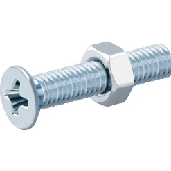 20 vis métaux tête fraisée acier zingué 5 x 25 mm-Diall Sale