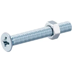 20 vis métaux tête fraisée acier zingué 3 x 25 mm-Diall