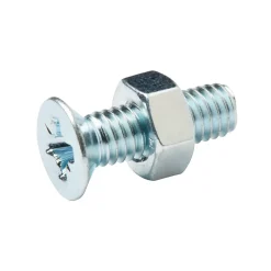 20 vis métaux tête fraisée acier zingué 6 x 20 mm-Diall New