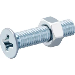 20 vis métaux tête fraisée acier zingué 3 x 16 mm-Diall New