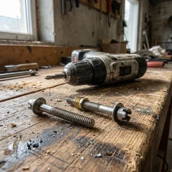 2 vis rappel acier/laiton Ø8 x L.80mm-Diall Outlet