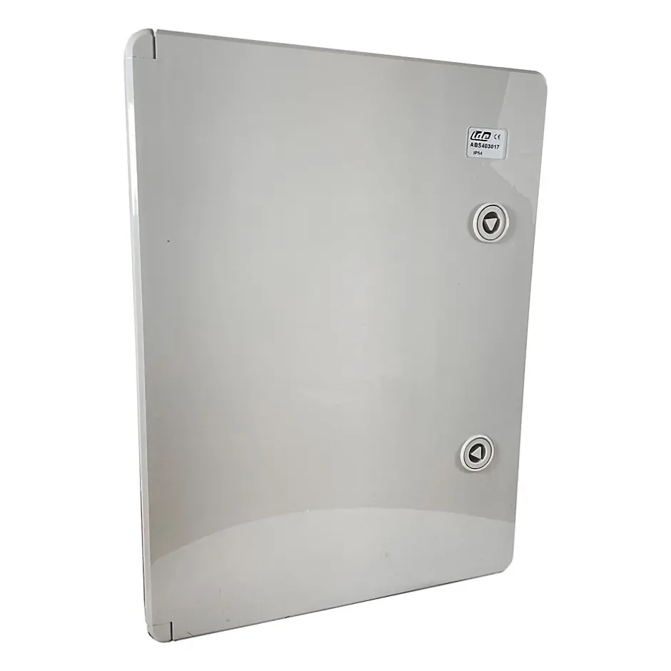 Abs403017 Coffret Abs étanche Ip54 400x300x170 Porte Opaque - Avec Plaque De Montage^Ide Discount