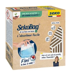 Absorbeur d'humidité avec 1 sachet absorbeur Bag pour surface de 15 m²^Seko Discount