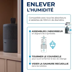 Absorbeur d'humidité compact 25m² + 1 tablette 500g^Starwax Clearance