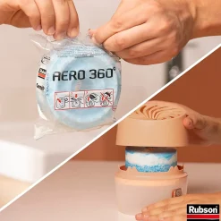Absorbeur d'humitidé anti-odeur Aéro 360 20m2 coloris pêche^Rubson Discount