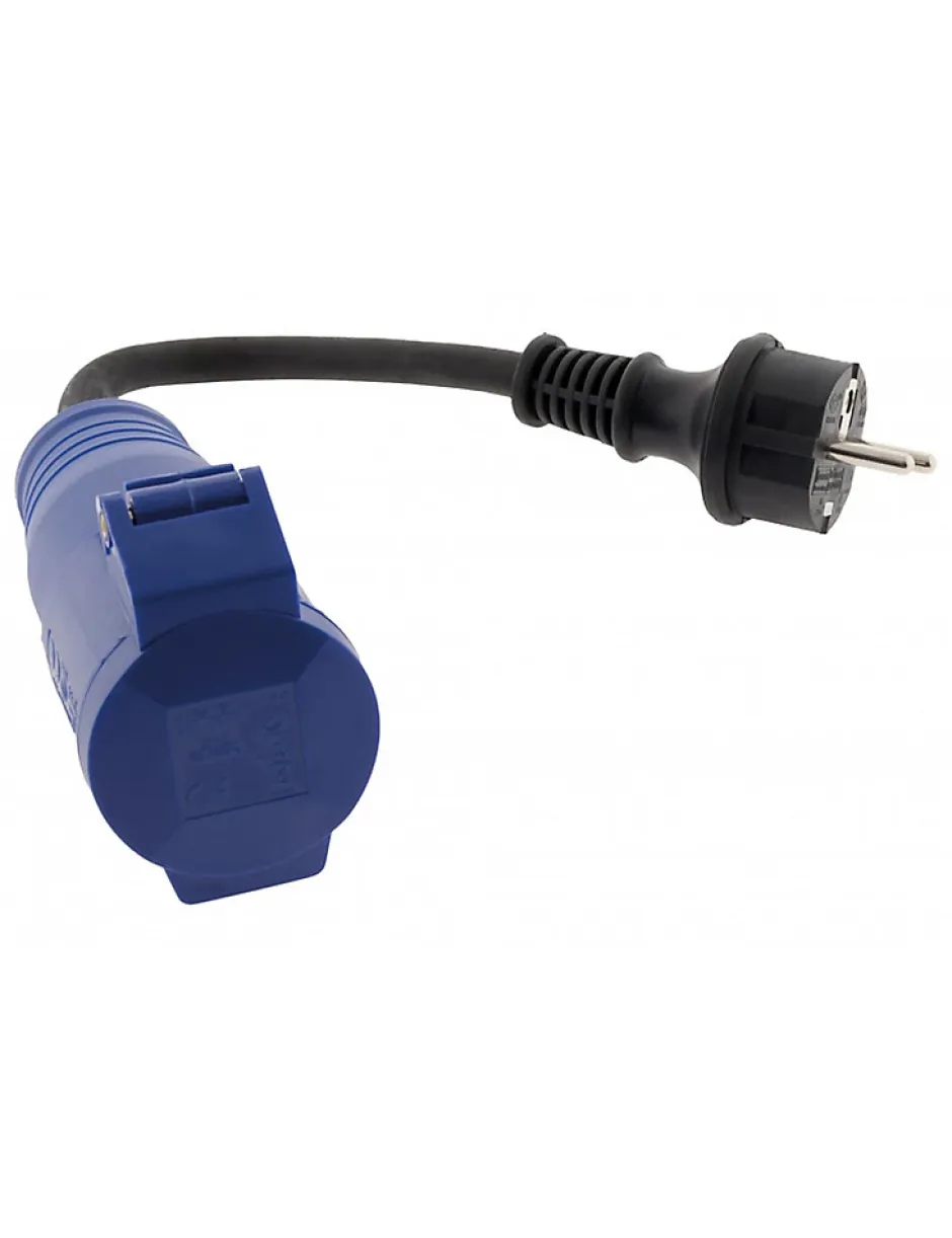 Adaptateur caravane femelle CEE17 en mâle 16A-Zenitech Outlet