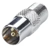 Adaptateur -F 7 mm femelle / TV 9.52 mm mâle - connecteurs plaqués nickel -^Erard Clearance