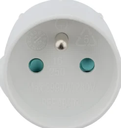 Adaptateur France - Royaume Uni Blanc --Zenitech Outlet