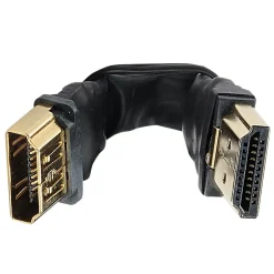 Adaptateur HDMI A FLEXIBLE M/F - OR - 0m10^Erard New
