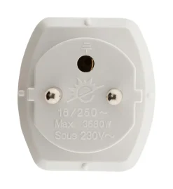 Adaptateur prise voyage Allemagne vers France - Schuko -^Zenitech Discount