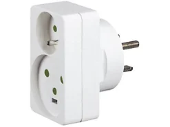 Adaptateur 2P+T fiche 16A + fiche 20A vers socle 32A^Legrand