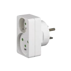 Adaptateur 2P+T fiche 16A + fiche 20A vers socle 32A^Legrand