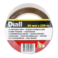 Adhésif d'emballage marron, 50 mm x 100 m-Diall Outlet
