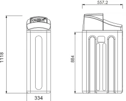 Adoucisseur Pericles 22L 4 personnes (mise en service incluse)^Apic