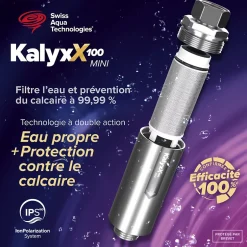 Adoucisseur d'eau Anticalcaire Antibacterien innovant IPS 100 Kalyxx MINI G 1/2