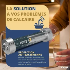 Adoucisseur d'eau Anticalcaire Antibacterien innovant IPS Kalyxx Active G1/2 